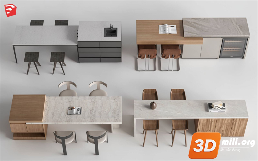 Kitchen island Skp Files